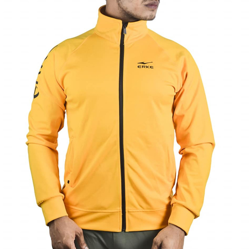 Men's ERKE  Cotton Casual Sports Jacket - Yellow